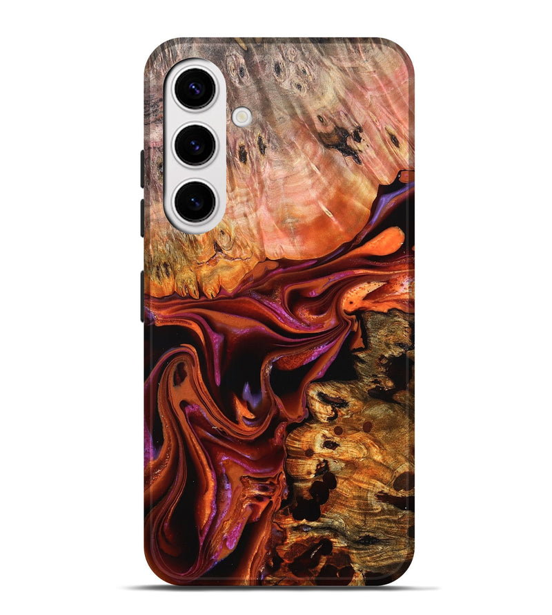 Galaxy S25 Plus Wood Live Edge Phone Case - Dash (Red, 823043)
