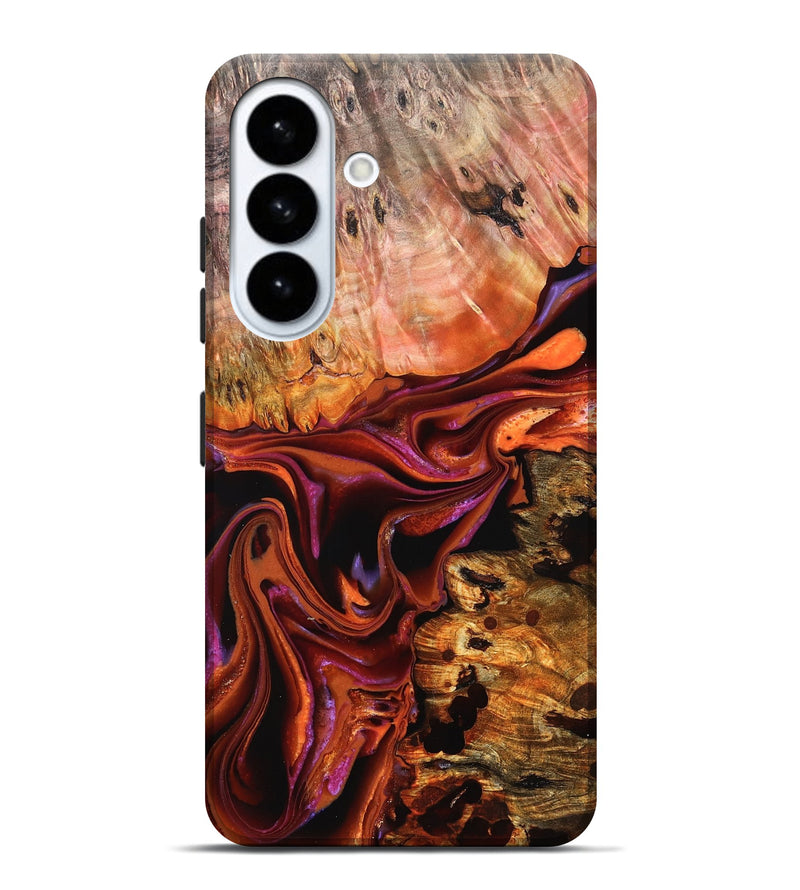 Galaxy S26 Plus Wood Live Edge Phone Case - Dash (Red, 823043)