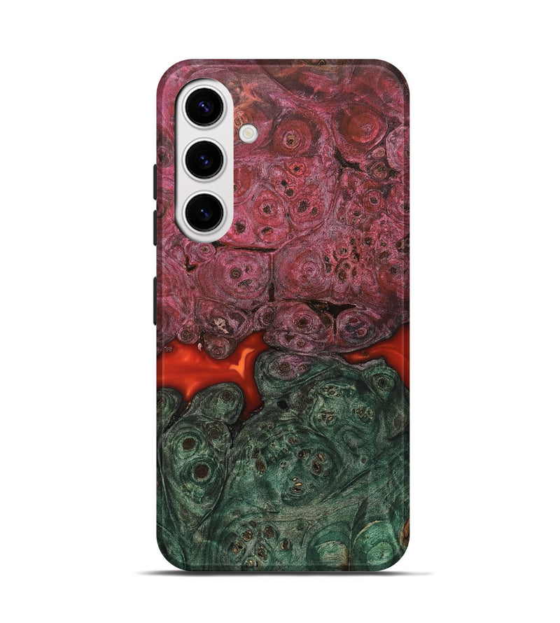 Galaxy S25 Wood Live Edge Phone Case - Gerhard (Red, 823044)