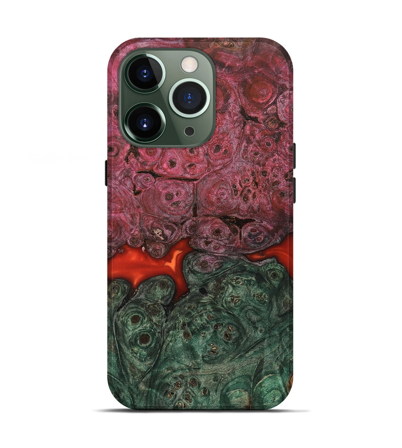 iPhone 13 Pro Wood Live Edge Phone Case - Gerhard (Red, 823044)