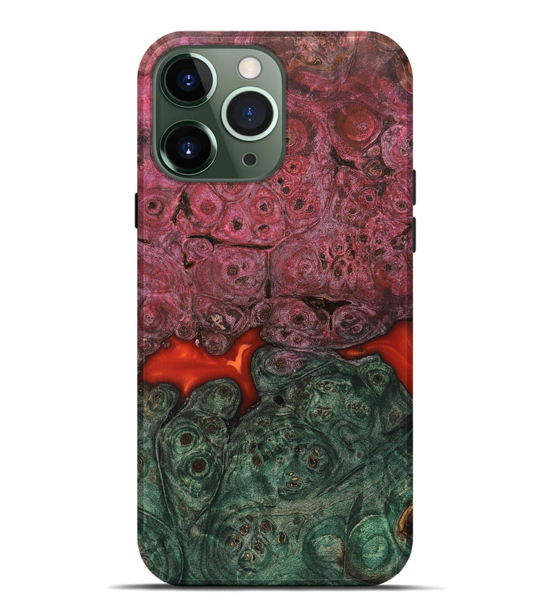 iPhone 13 Pro Max Wood Live Edge Phone Case - Gerhard (Red, 823044)