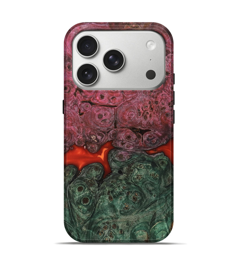 iPhone 17 Pro Wood Live Edge Phone Case - Gerhard (Red, 823044)