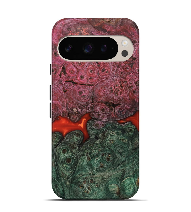 Pixel 9 Pro Wood Live Edge Phone Case - Gerhard (Red, 823044)