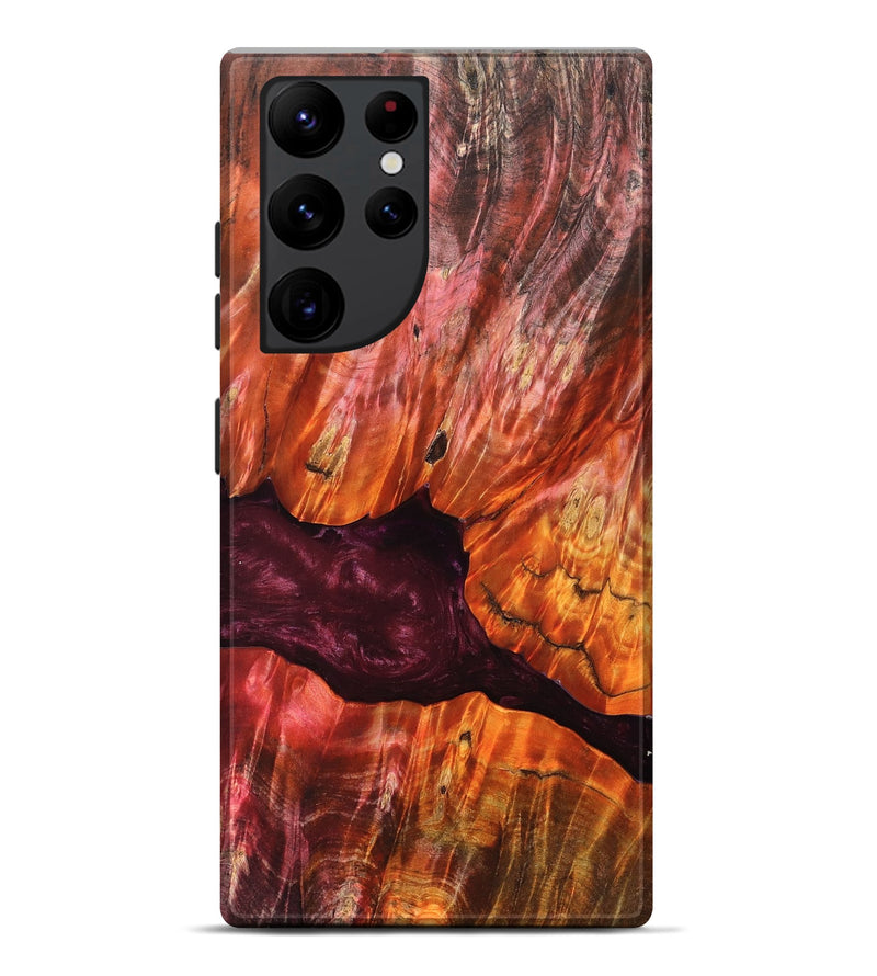 Galaxy S22 Ultra Wood Live Edge Phone Case - Verna (Red, 823045)