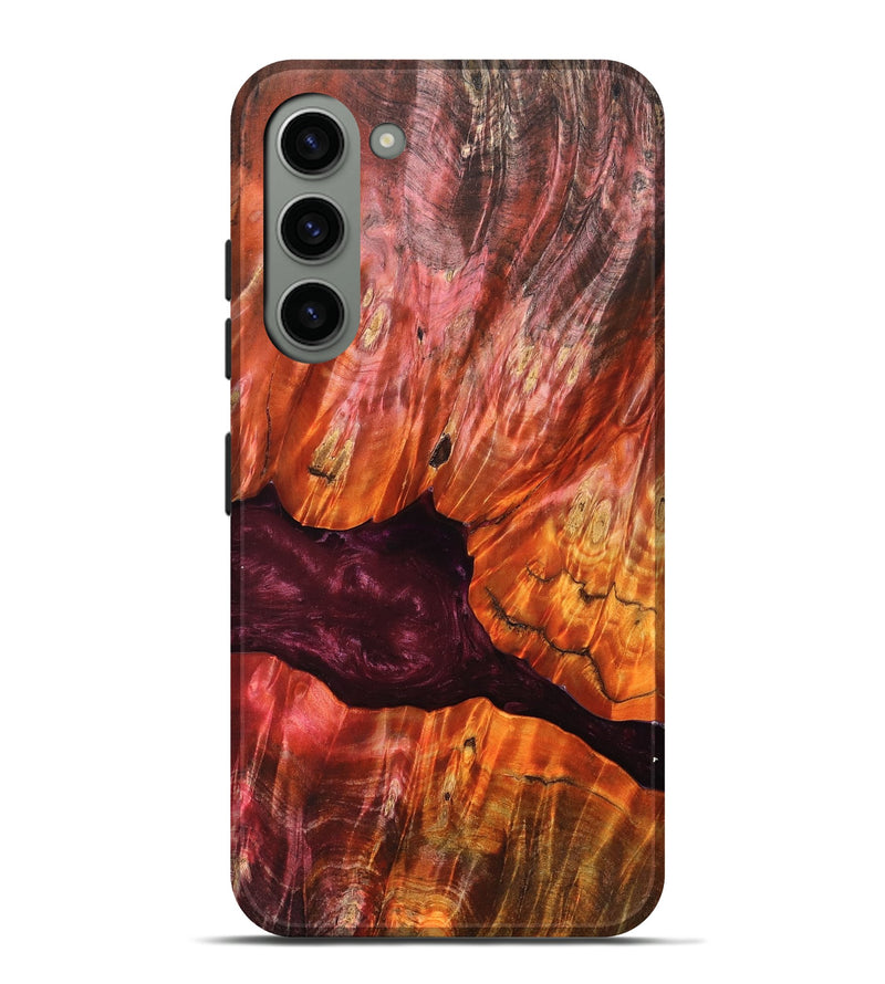 Galaxy S23 Plus Wood Live Edge Phone Case - Verna (Red, 823045)