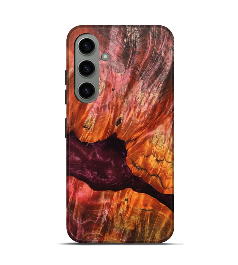 Galaxy S24 Wood Live Edge Phone Case - Verna (Red, 823045)