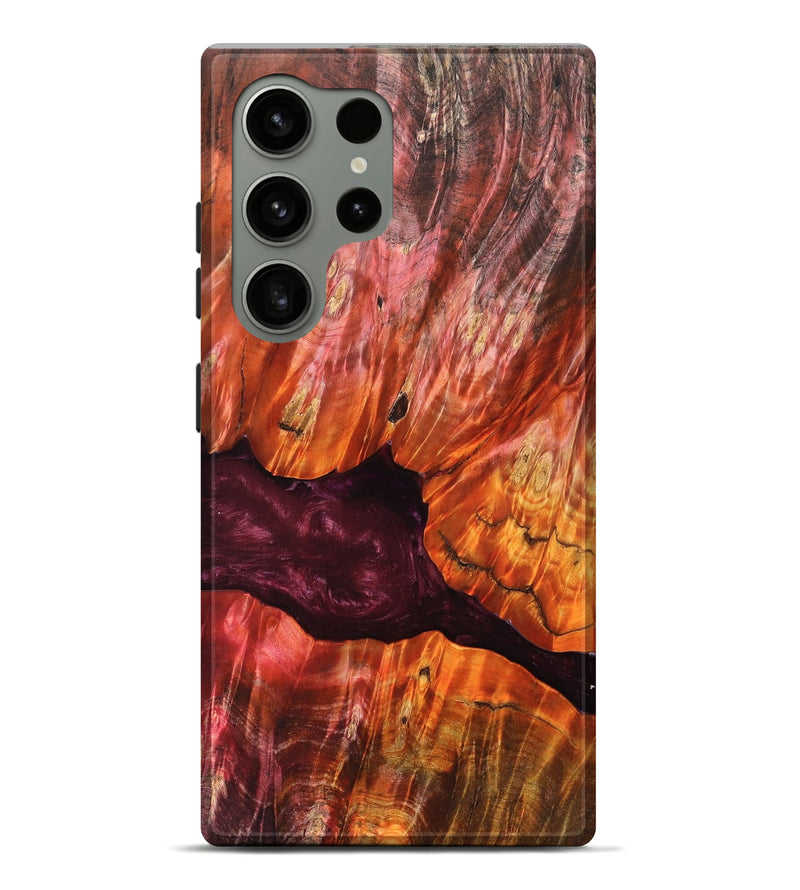 Galaxy S24 Ultra Wood Live Edge Phone Case - Verna (Red, 823045)