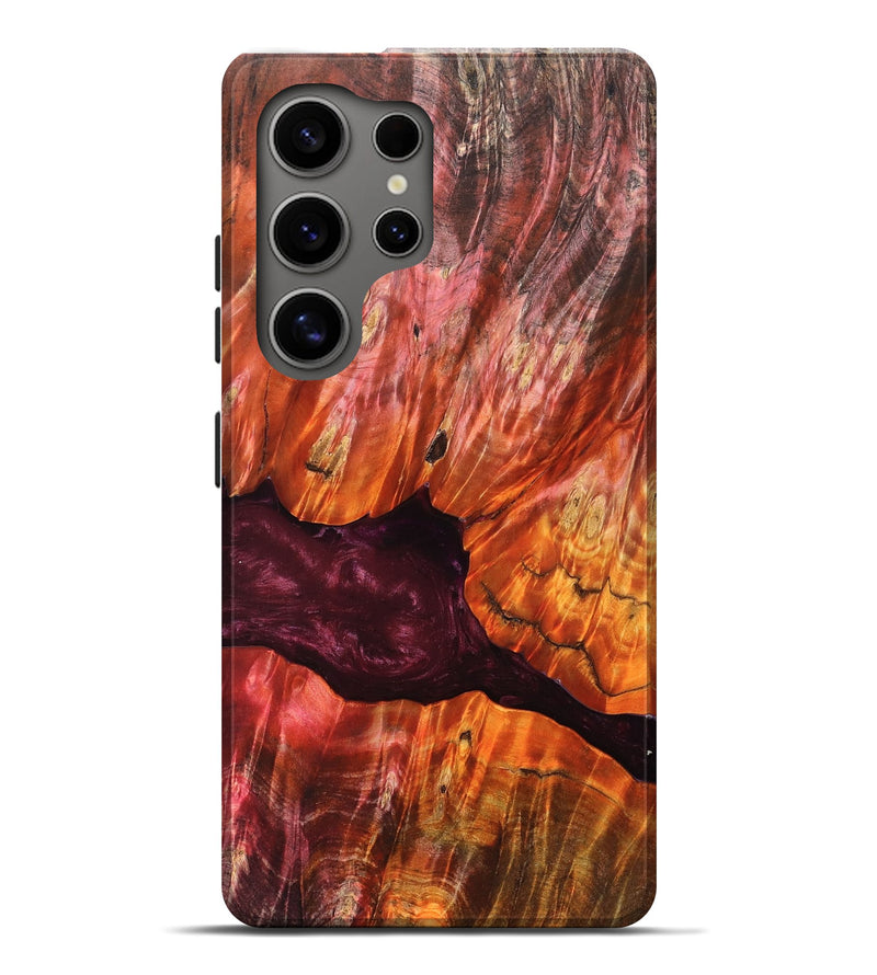 Galaxy S25 Ultra Wood Live Edge Phone Case - Verna (Red, 823045)