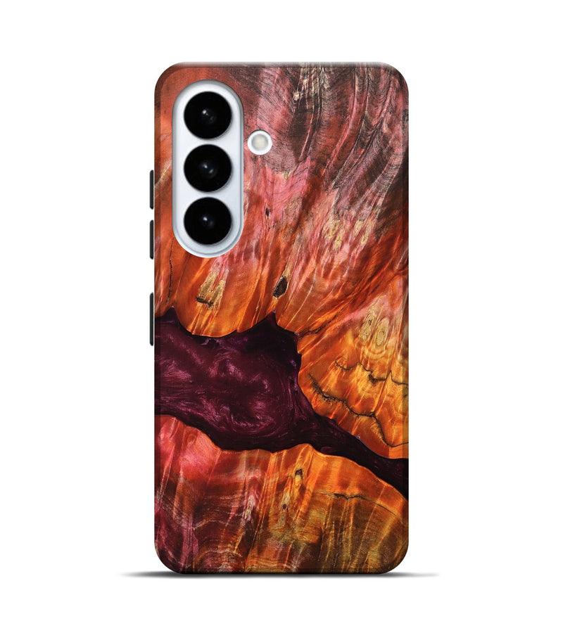 Galaxy S26 Wood Live Edge Phone Case - Verna (Red, 823045)