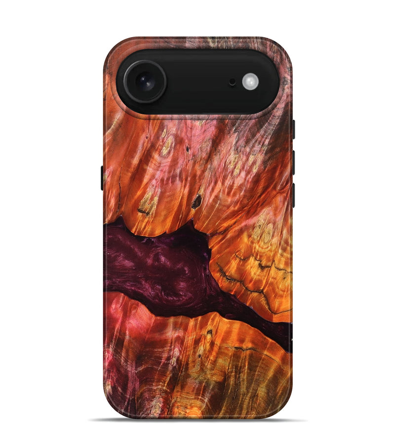 iPhone 17 Air Wood Live Edge Phone Case - Verna (Red, 823045)