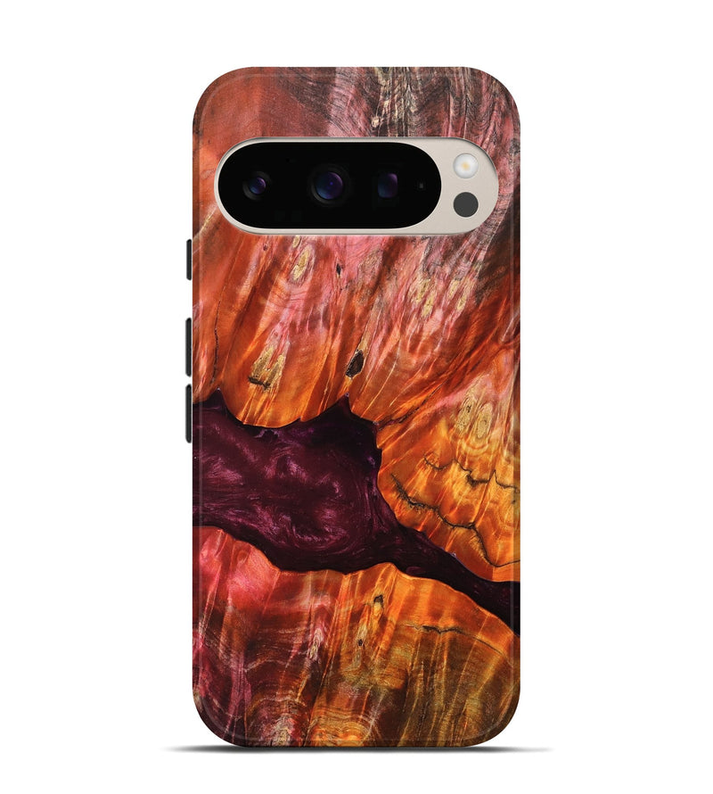 Pixel 10 Pro Wood Live Edge Phone Case - Verna (Red, 823045)