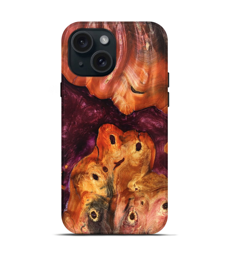 iPhone 15 Wood Live Edge Phone Case - Paloma (Wood Burl, 823046)