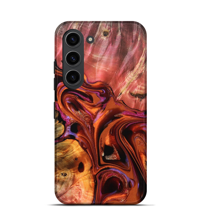 Galaxy S23 Wood Live Edge Phone Case - Alana (Red, 823047)