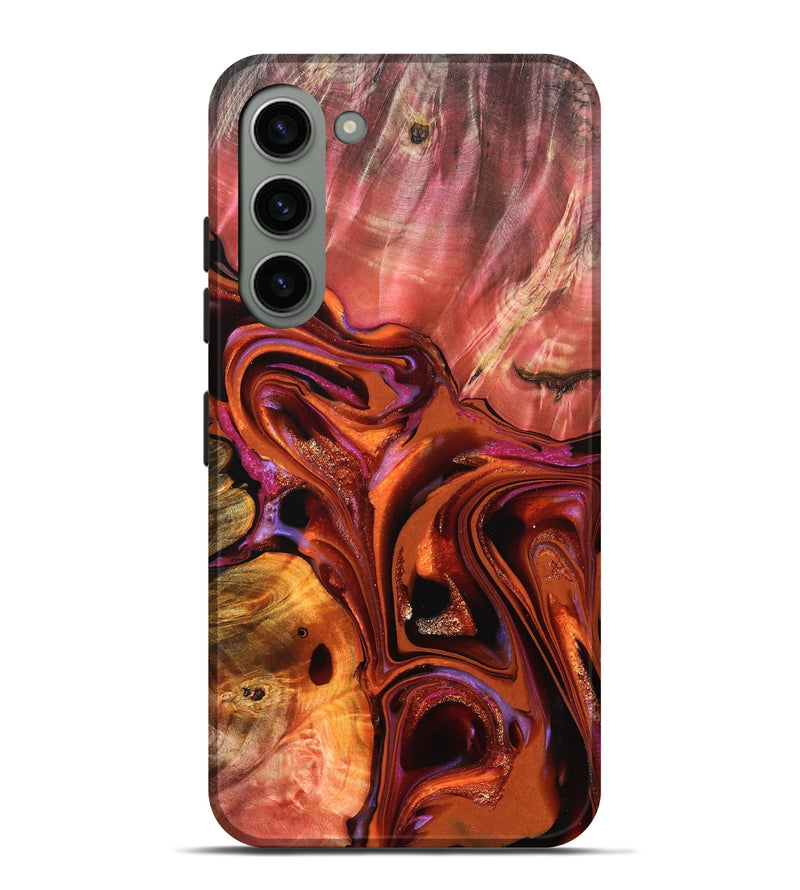 Galaxy S23 Plus Wood Live Edge Phone Case - Alana (Red, 823047)