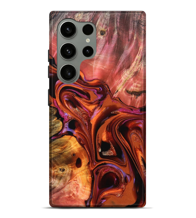 Galaxy S24 Ultra Wood Live Edge Phone Case - Alana (Red, 823047)