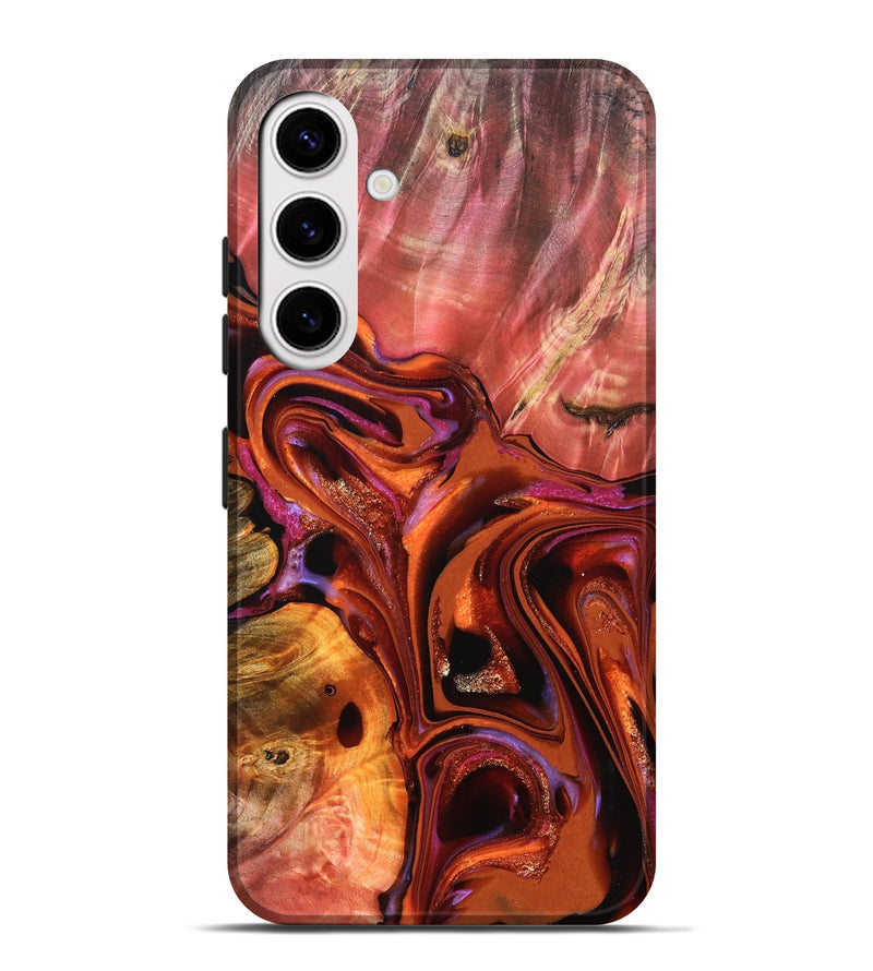 Galaxy S25 Plus Wood Live Edge Phone Case - Alana (Red, 823047)