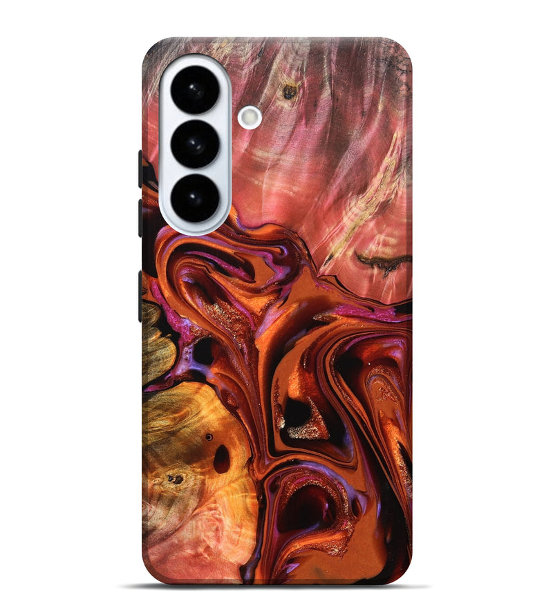 Galaxy S26 Plus Wood Live Edge Phone Case - Alana (Red, 823047)