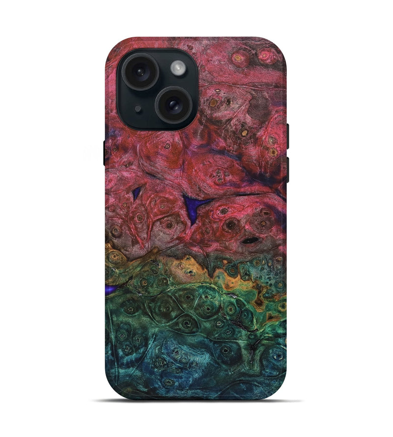 iPhone 15 Wood Live Edge Phone Case - Caren (Wood Burl, 823048)