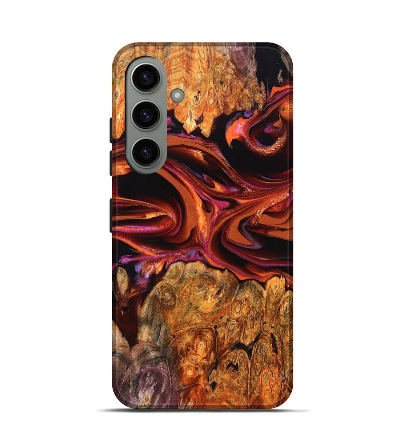 Galaxy S24 Wood Live Edge Phone Case - Deirdre (Red, 823049)