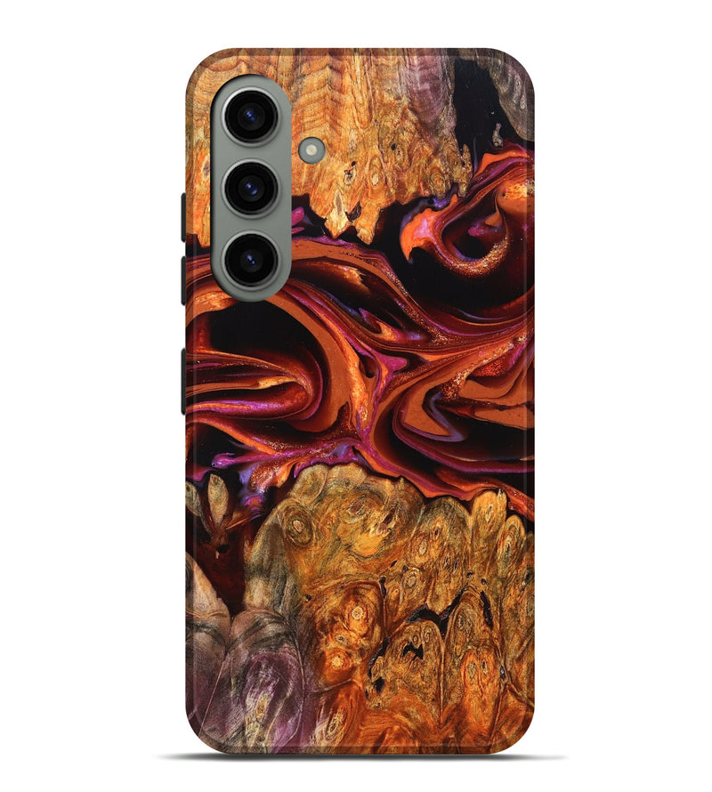 Galaxy S24 Plus Wood Live Edge Phone Case - Deirdre (Red, 823049)