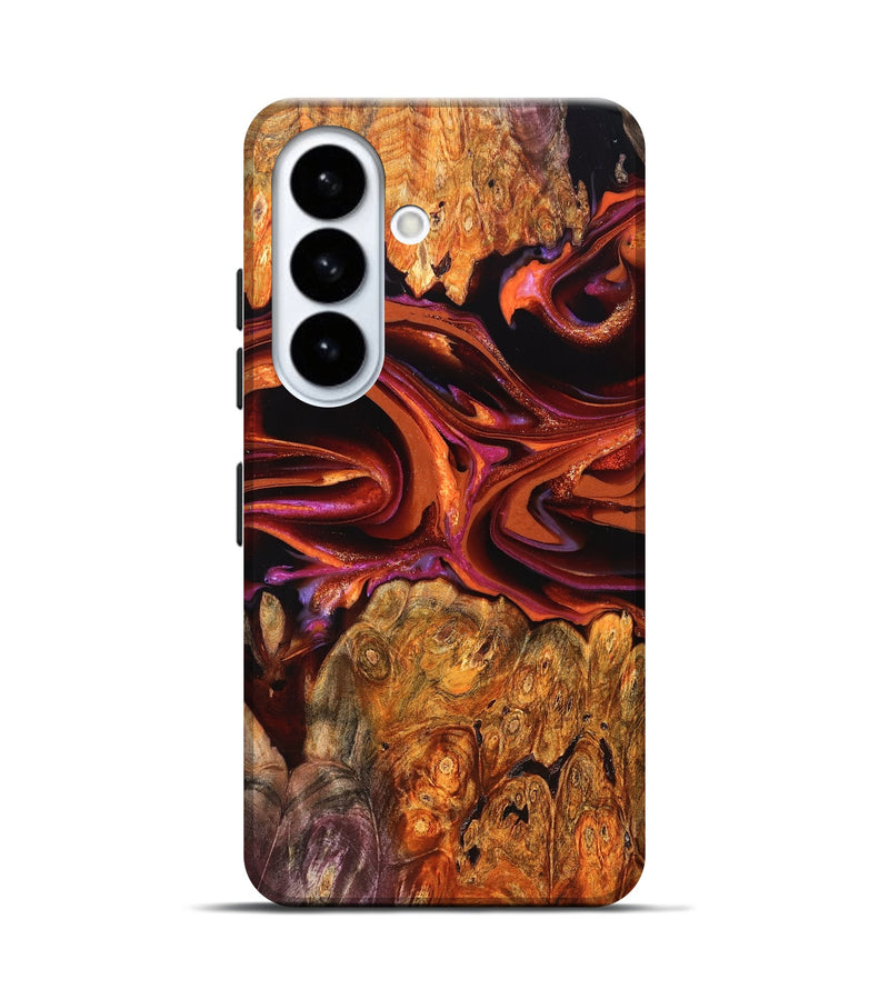 Galaxy S26 Wood Live Edge Phone Case - Deirdre (Red, 823049)