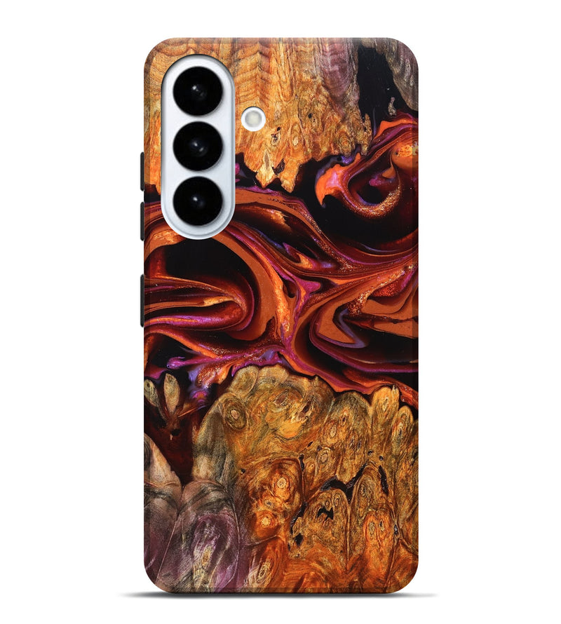 Galaxy S26 Plus Wood Live Edge Phone Case - Deirdre (Red, 823049)