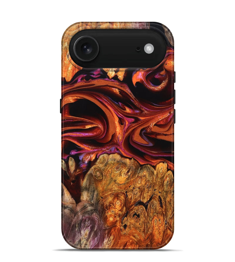 iPhone 17 Air Wood Live Edge Phone Case - Deirdre (Red, 823049)