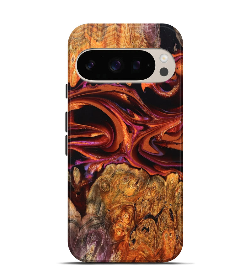 Pixel 10 Pro Wood Live Edge Phone Case - Deirdre (Red, 823049)