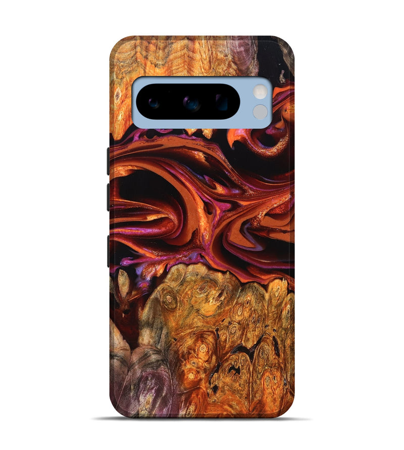 Pixel 8 Pro Wood Live Edge Phone Case - Deirdre (Red, 823049)