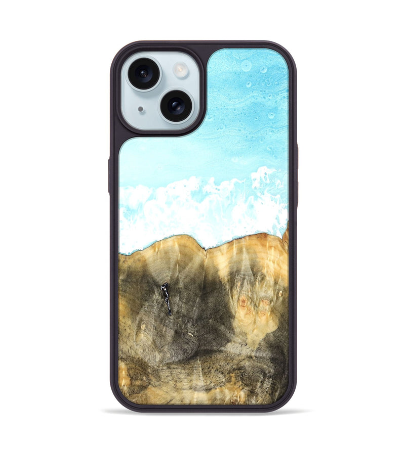iPhone 15 Wood Phone Case - Saundra (Coastal, 823051)