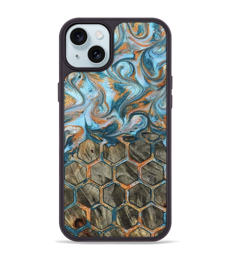 iPhone 15 Plus Wood Phone Case - Susana (Pattern, 823064)
