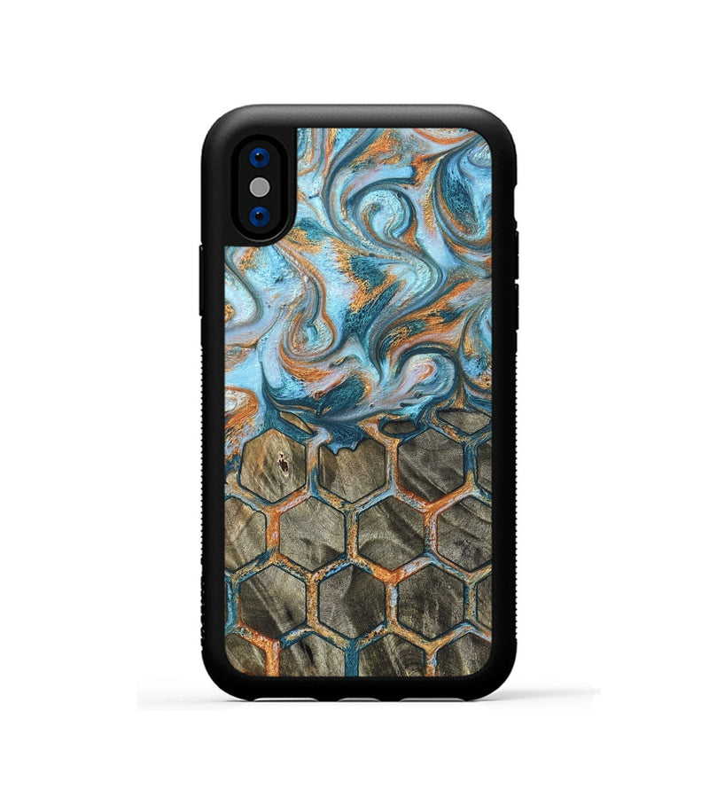 iPhone Xs Wood Phone Case - Susana (Pattern, 823064)