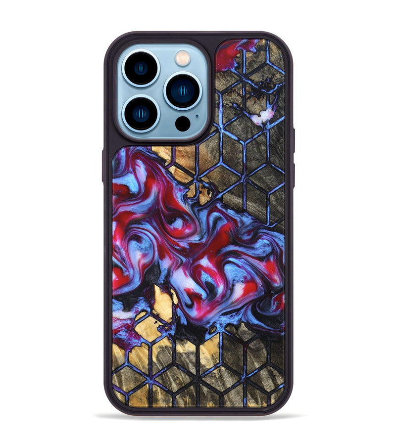 iPhone 14 Pro Max Wood Phone Case - Rhoda (Pattern, 823065)