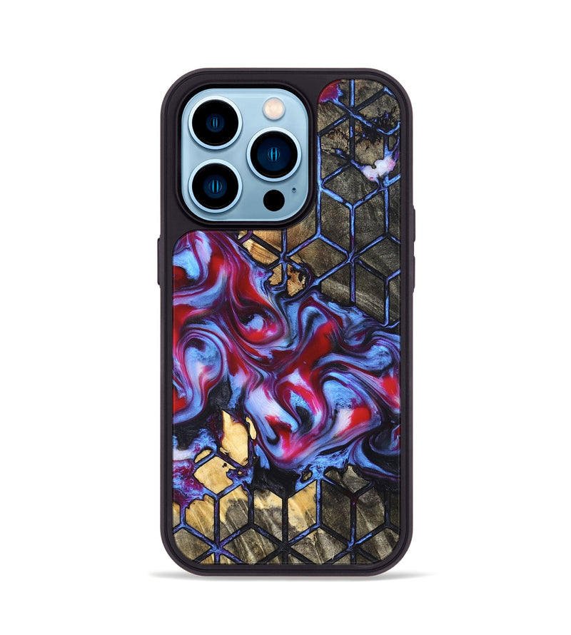 iPhone 14 Pro Wood Phone Case - Rhoda (Pattern, 823065)