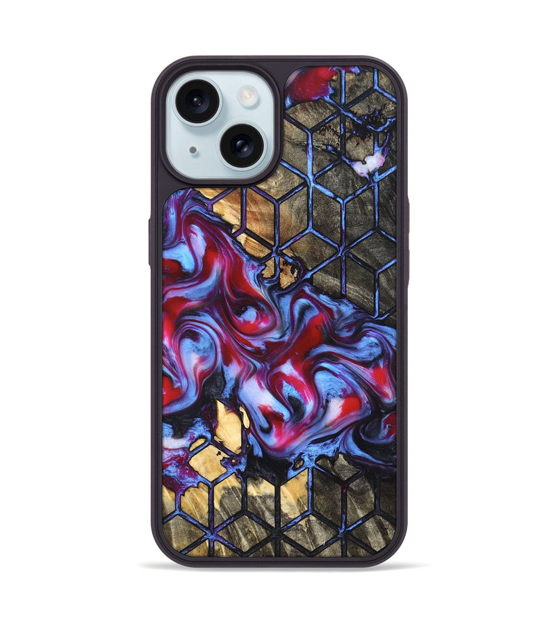 iPhone 15 Wood Phone Case - Rhoda (Pattern, 823065)