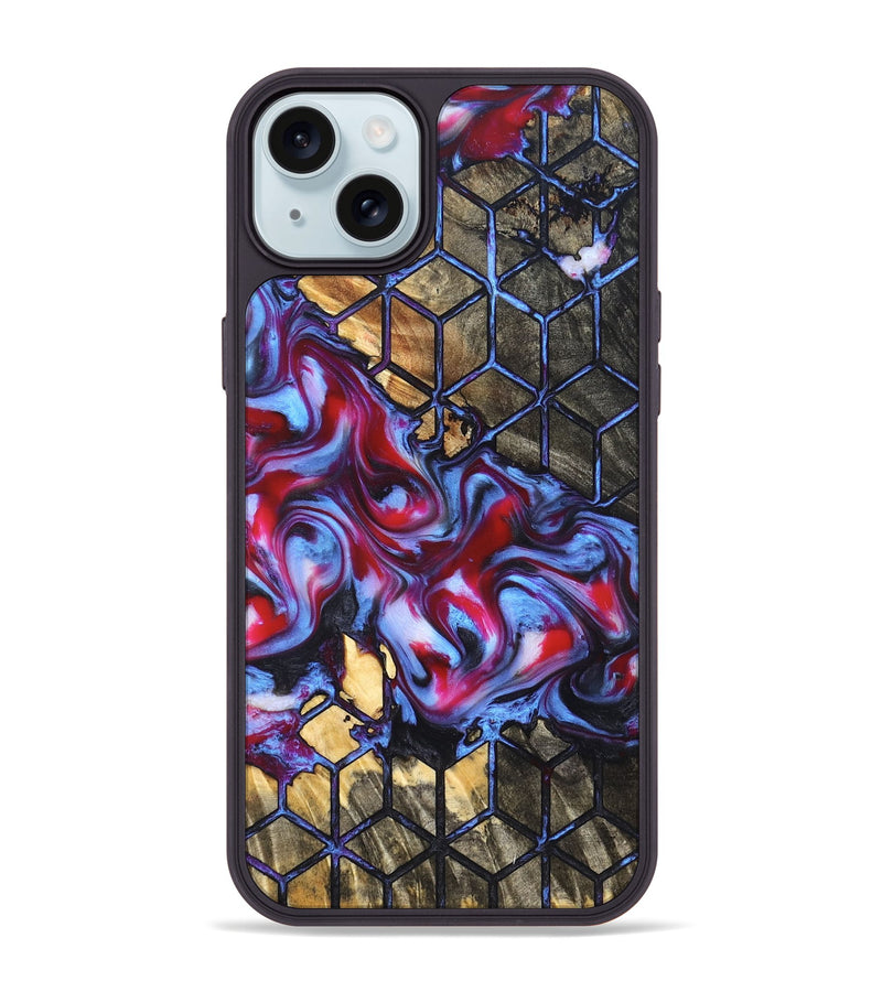 iPhone 15 Plus Wood Phone Case - Rhoda (Pattern, 823065)