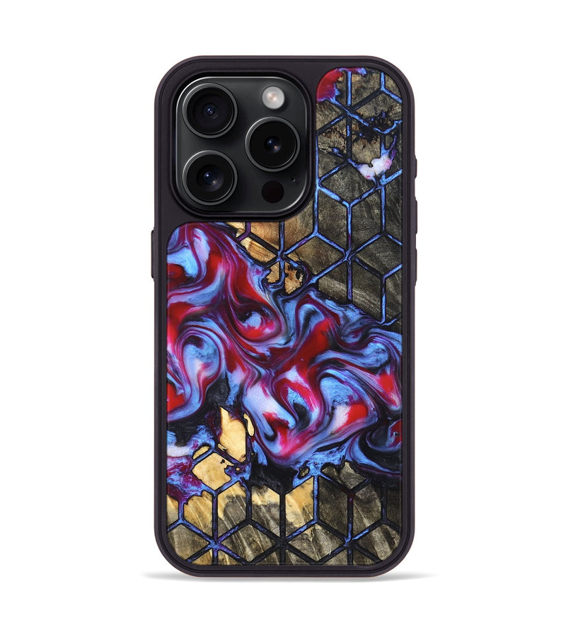 iPhone 15 Pro Wood Phone Case - Rhoda (Pattern, 823065)