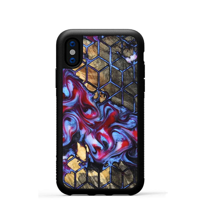 iPhone Xs Wood Phone Case - Rhoda (Pattern, 823065)