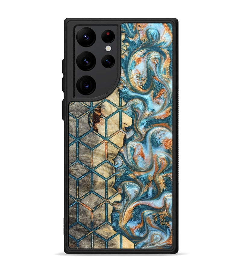 Galaxy S22 Ultra Wood Phone Case - Elmo (Pattern, 823066)