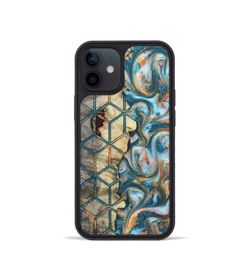 iPhone 12 mini Wood Phone Case - Elmo (Pattern, 823066)