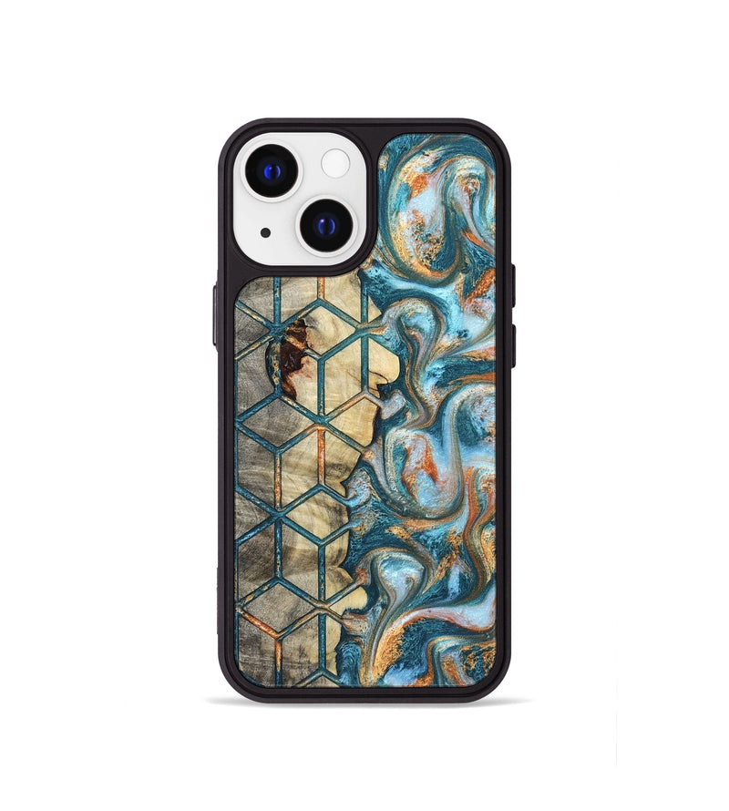 iPhone 13 mini Wood Phone Case - Elmo (Pattern, 823066)