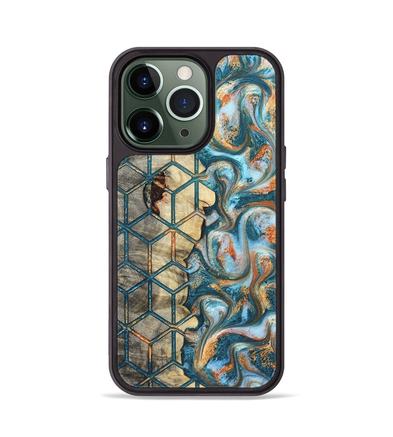 iPhone 13 Pro Wood Phone Case - Elmo (Pattern, 823066)