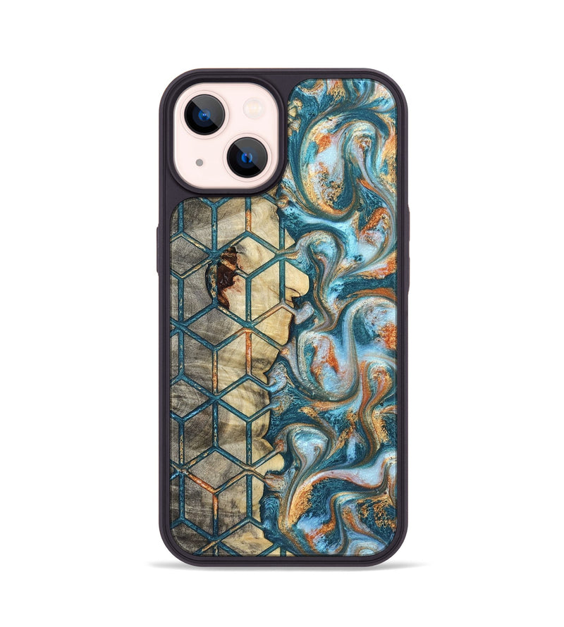 iPhone 14 Wood Phone Case - Elmo (Pattern, 823066)