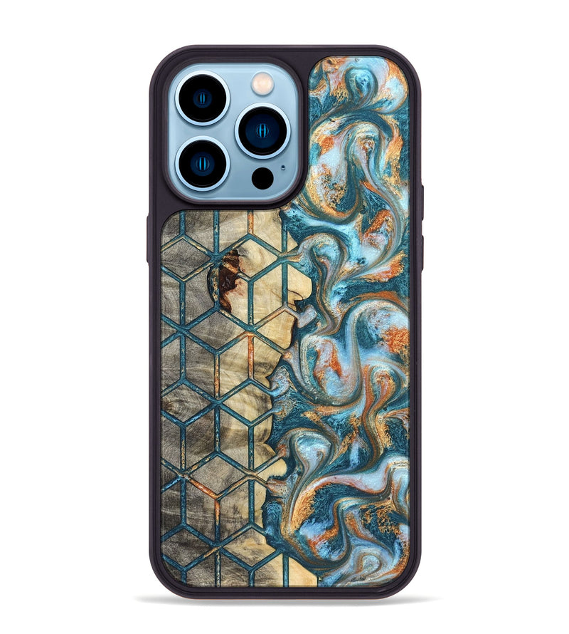 iPhone 14 Pro Max Wood Phone Case - Elmo (Pattern, 823066)