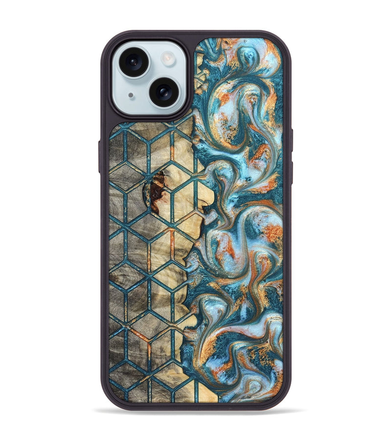 iPhone 15 Plus Wood Phone Case - Elmo (Pattern, 823066)