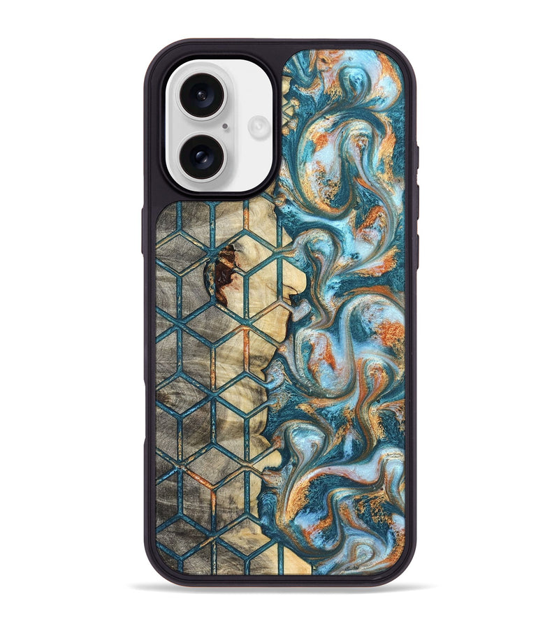 iPhone 16 Plus Wood Phone Case - Elmo (Pattern, 823066)