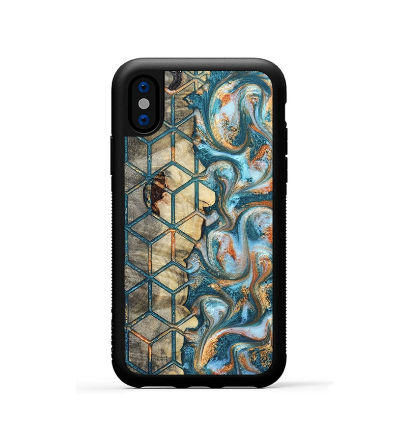 iPhone Xs Wood Phone Case - Elmo (Pattern, 823066)
