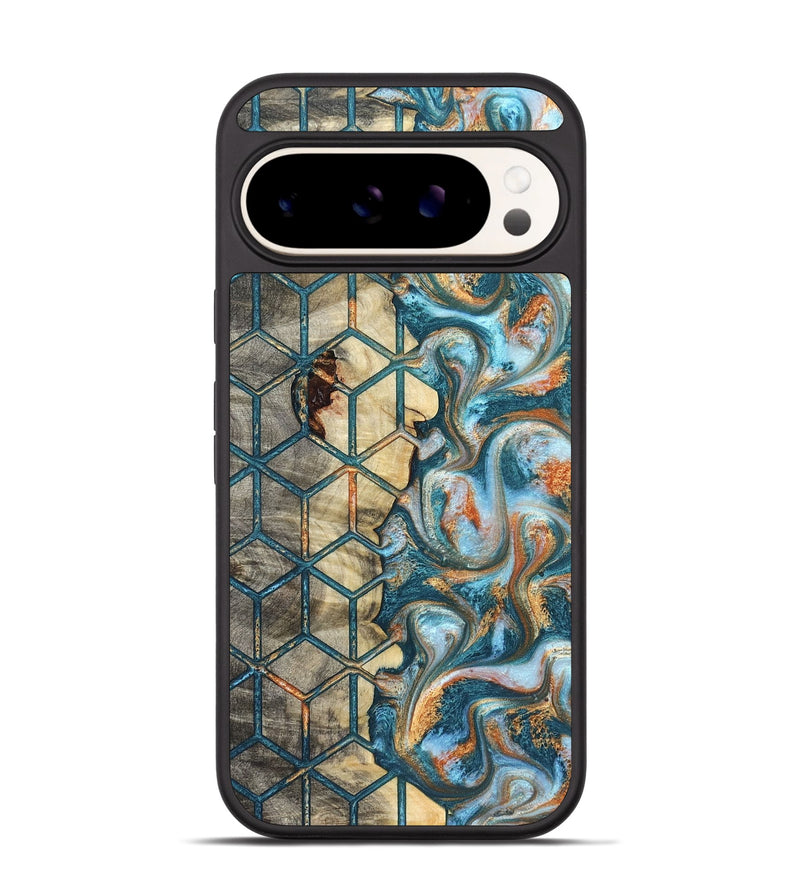 Pixel 9 Wood Phone Case - Elmo (Pattern, 823066)