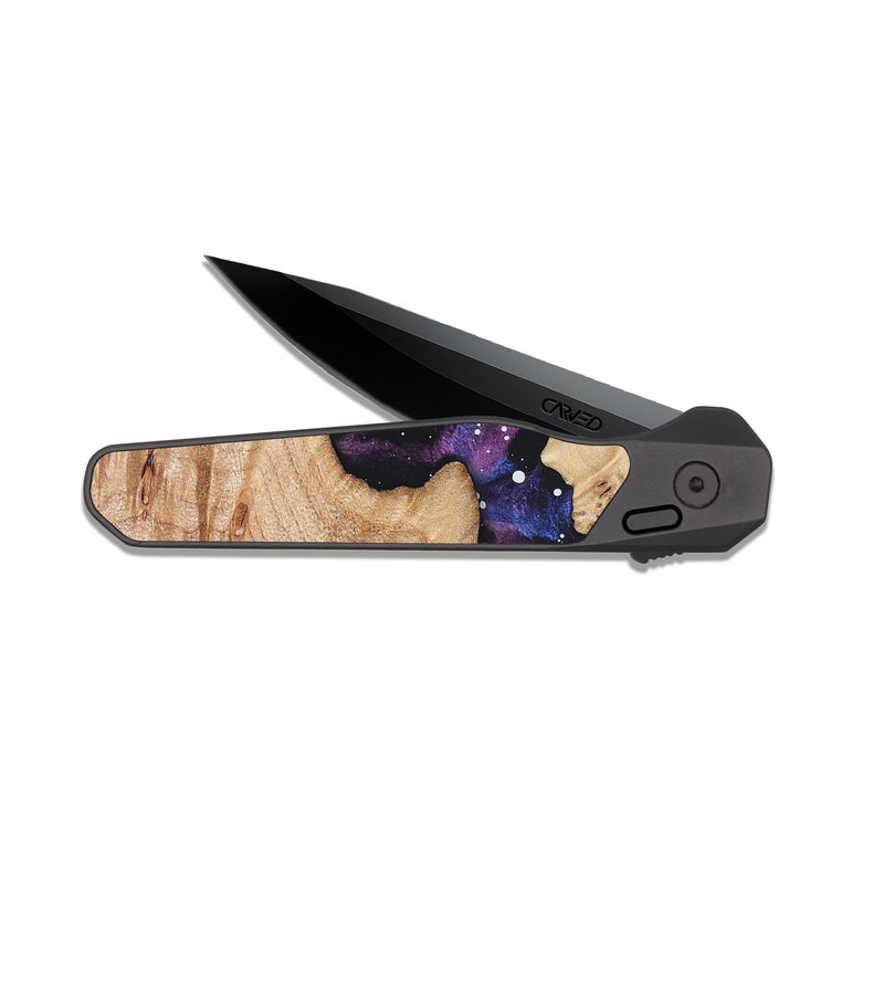 EDC Dark Slate Wood Pocket Knife - Alec (Cosmos, 823070)