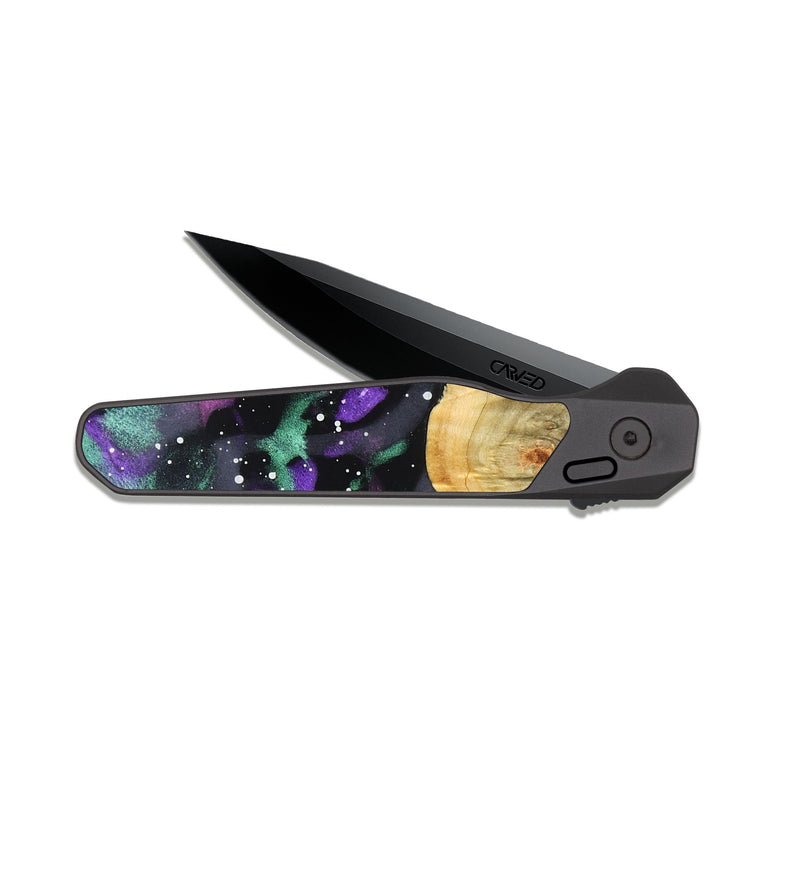 EDC Dark Slate Wood Pocket Knife - Shea (Cosmos, 823080)